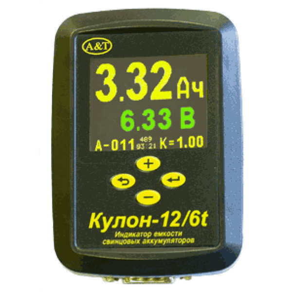 Кулон-12/6t – тестер / индикатор емкости свинцовых аккумуляторов