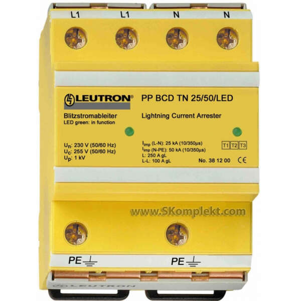 LEUTRON LE-381-215 Ограничитель перенапряжений (УЗИП) PP BCD TN 25/50/FM