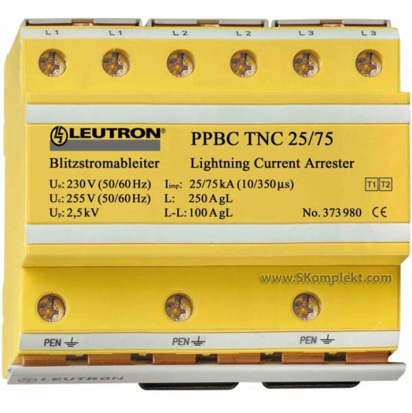 LEUTRON LE-373-982 Ограничитель перенапряжений (УЗИП) PP BC TNC 25/75/FM