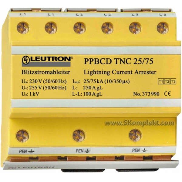 LEUTRON LE-385-000 Ограничитель перенапряжений (УЗИП) PP BCD TNC 25/75-350