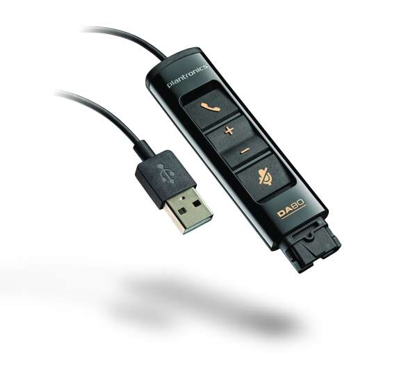 Plantronics DA80 - USB-адаптер для подключения профессиональной гарнитуры к ПК