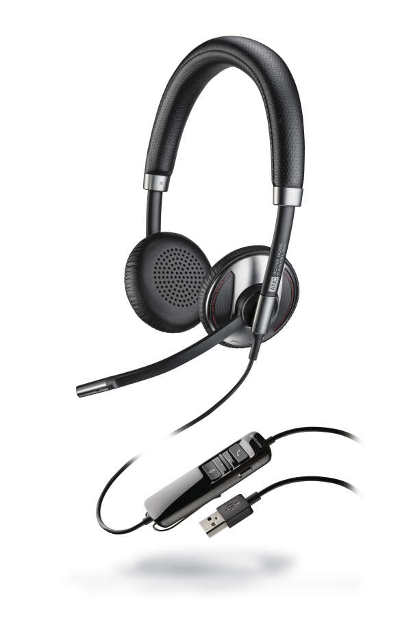 Plantronics Blackwire C725M — мультимедийная стереогарнитура для ПК с активным шумоподавлением, оптимизирована для Microsoft Lync