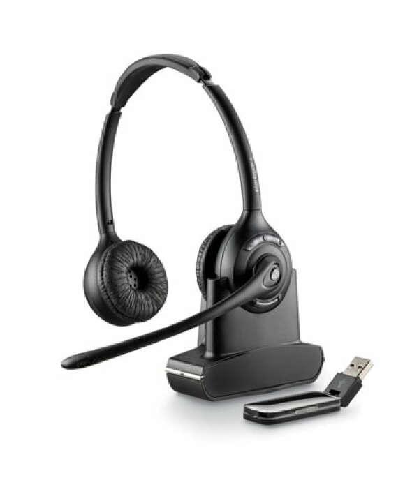 Plantronics Savi W420 (Over-the-head) — беспроводная DECT гарнитура для компьютера