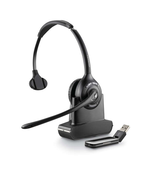 Plantronics Savi W410 (Over-the-head) — беспроводная DECT гарнитура для компьютера