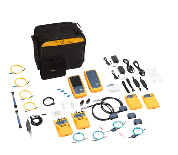 Fluke Networks DSX-5000Qi - кабельный тестер для сертификации СКС с модулями оптического тестера ММ/SM и видеомикроскопом