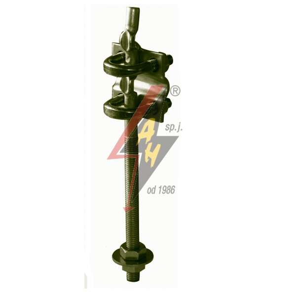 AH Hardt AH-1305P - Держатель натяжной, M10x110, L=20 cm, проволока Ø 6-10 mm, со скобой, серия Platinium