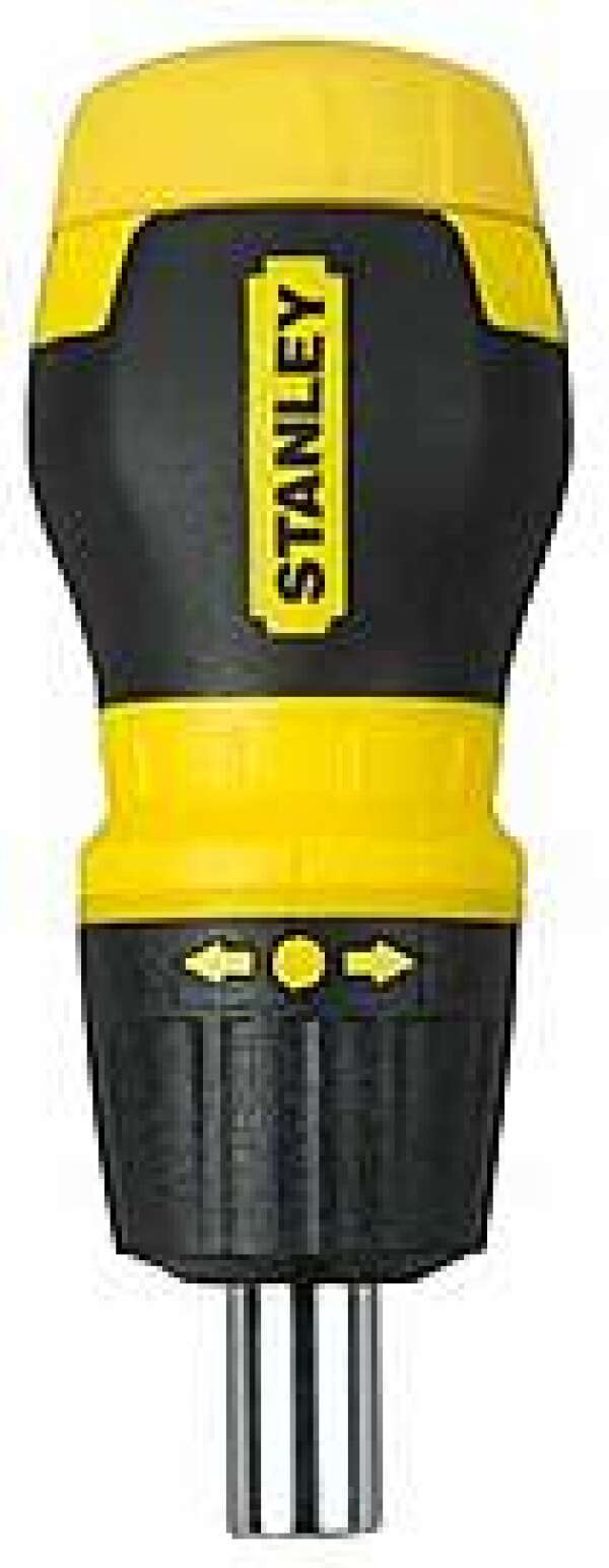 Stanley 0-66-358 ОТВЕРТКА "MULTIBIT STUBBY" С ХРАПОВЫМ МЕХАНИЗМОМ СО СМЕННЫМИ ВСТАВКАМИ