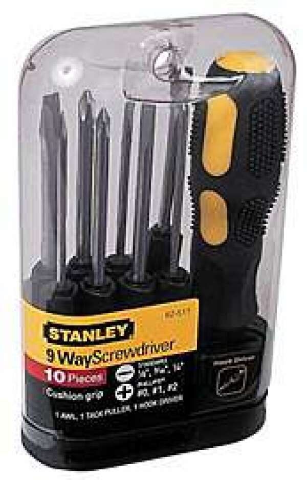 Stanley 0-62-511 ОТВЕРТКА С 9-ТЬЮ СМЕННЫМИ ВСТАВКАМИ