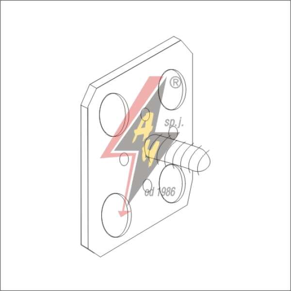 AH Hardt AH-28481 - Основание изоляционной трубки,, M18, Fe/Zn12/C/T2