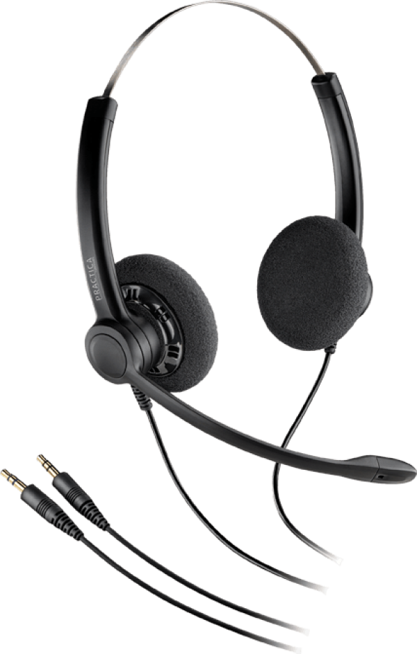 Plantronics Practica SP12-PC - гарнитура телефонная с 2 разъемами jack 3.5mm