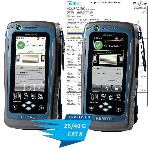 Softing WireXpert 4500 - кабельный тестер для сертификации СКС (2 500 MHz)