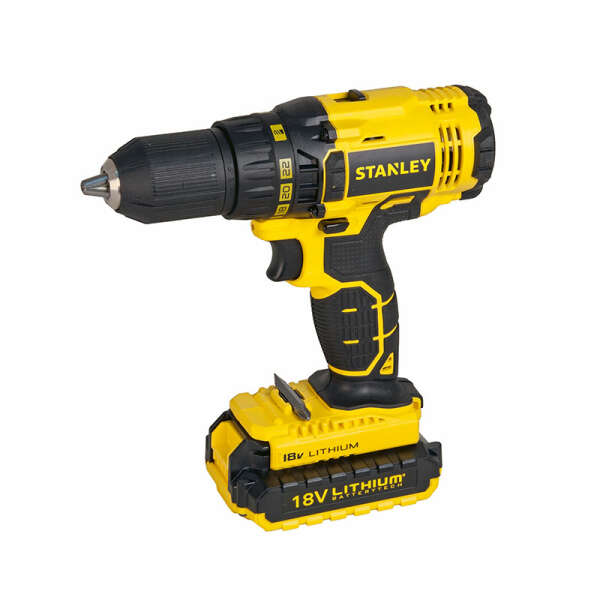 STANLEY SCD20C2K - Дрель-шуруповерт, 18В, Li-Ion, 2акк. x 1.3Ач, кейс