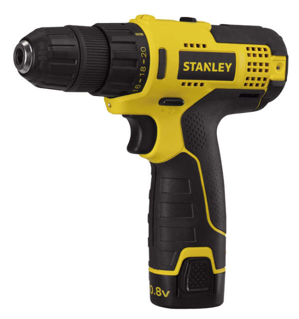 STANLEY STCD1081B2 - дрель-шуруповерт, 10.8В, Li-Ion, 2акк. x 1.5Ач, кейс