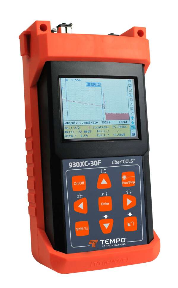 Tempo 930XC-30F - оптический рефлектометр PON (1310/1550/1625нм) с фильтром, функцией оптического тестера и визуализатора повреждений, APC/FC