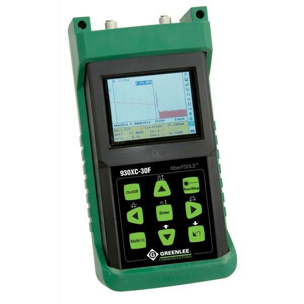Greenlee 930XC-30F - оптический рефлектометр PON (1310/1550/1625нм) с фильтром, функцией оптического тестера и визуализатора повреждений, UPC/FC