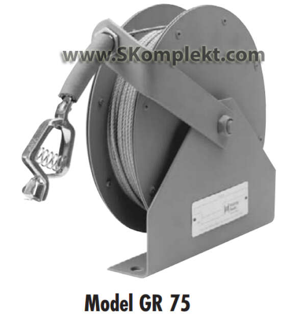 Hannay Reels HR-GR-75-75 Катушка заземления автоматичсекая компактная с тросом 23 м