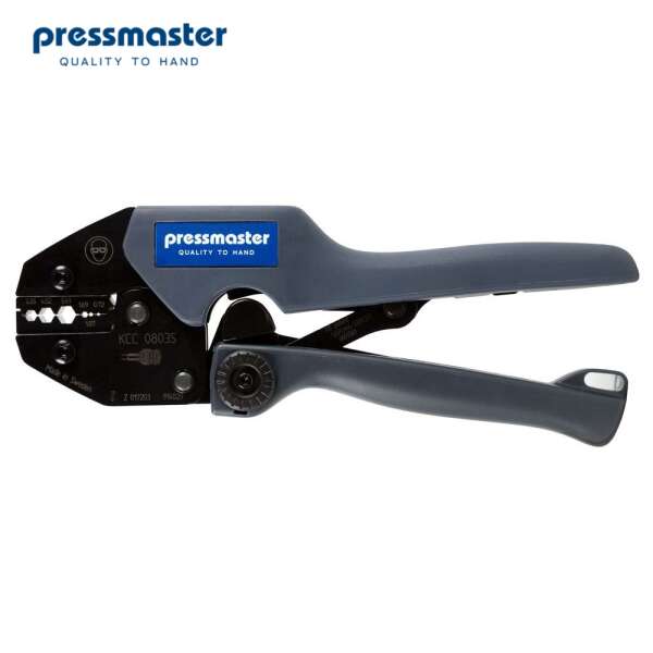 Pressmaster KCC 0803S - кримпер для обжима коаксиальных коннекторов BNC, TNC на кабель RG 58, 174, 188, 316 (3.25/ 4.52/ 5.41/ 1.69/ 1.07/ 0.7 мм)