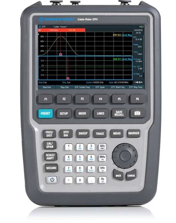Rohde&Schwarz Cable Rider ZPH - анализатор кабелей и антенн, 2 МГц - 3 ГГц (код модели: 1321.1211.02)