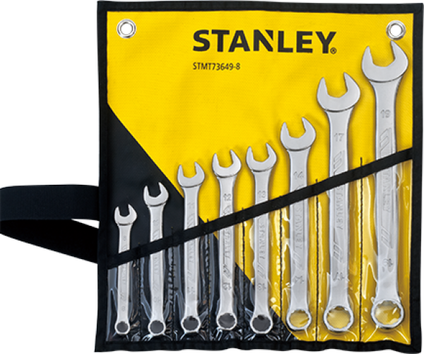 Stanley STMT73649-8 - Набор комбинированных ключей, 8шт (8,10-14,17,19мм)