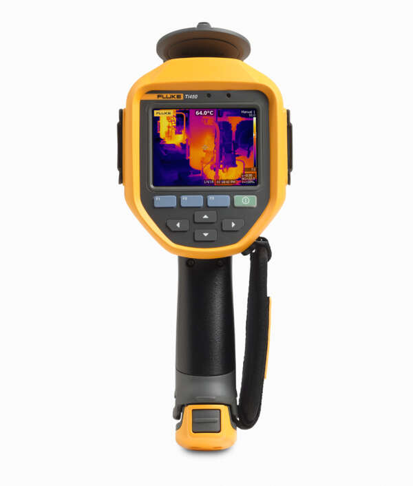 Fluke Ti450 SF6 - тепловизор (детектор утечки газа), 3.5'', 640×480 (тепловизор), 320×240 (SF6), 24°×17°, NETD ≤ 0,025 ̊C, LaserSharp, MultiSharp