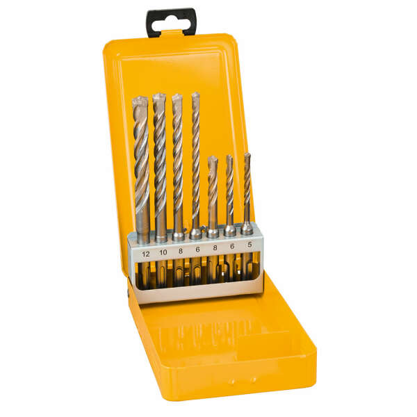 DeWalt DT9701-QZ - Набор буров SDS+, 7шт: 5 x 110, 6 x 110, 8 x 110, 6 x 160, 8 x 160, 10 x 160, 12 x 160