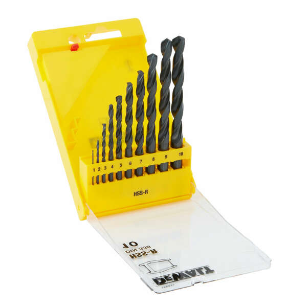 DeWalt DT5911-QZ - Набор сверл п/мет. HSS-R,1-10мм,10шт