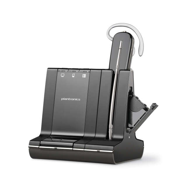 Plantronics Savi W745-M — Беспроводная (DECT) система для компьютера, мобильного и стационарного телефонов (MS Lync, доп. аккумулятор)