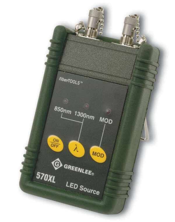 Greenlee 570XL-ST - источник излучения (850/1300 нм) c фиксированным ST адаптером