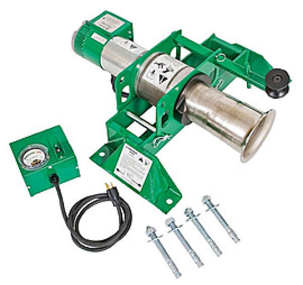 Greenlee Ultra Tugger 6800 - кабельная лебедка с напольной платформой (35,6кН)