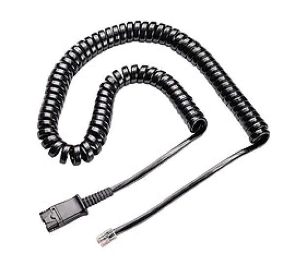 Plantronics U10P-S19 — витой шнур с QD для подключения профессиональных гарнитур к ТА Siemens Openstage 60