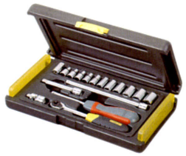 Stanley 2-85-582 - Набор головок (17 эл., 1/4" метрический)