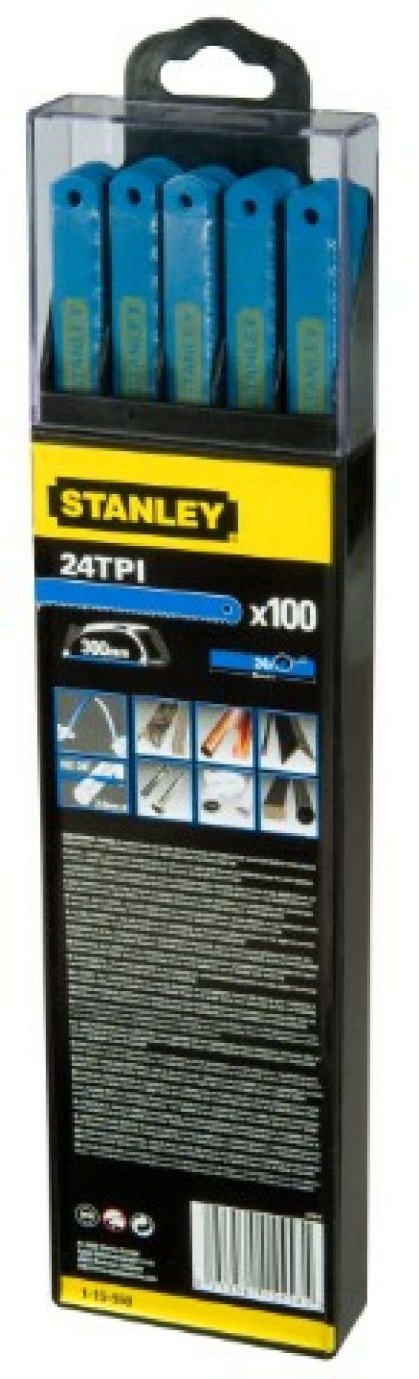 Stanley 1-15-558 - Сменные полотна по металлу - биметаллические молибденовые (24*300мм, 100 шт.)