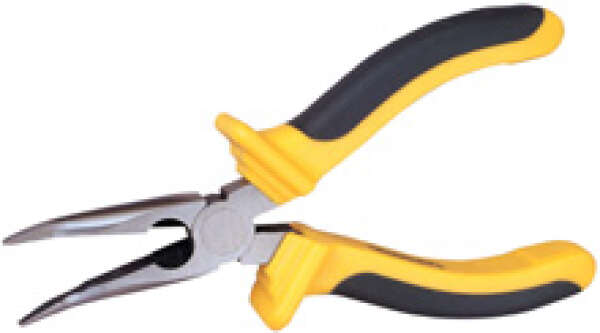 Stanley 0-84-071 - Длинногубцы с изогнутыми губками, bi-material, 150 мм