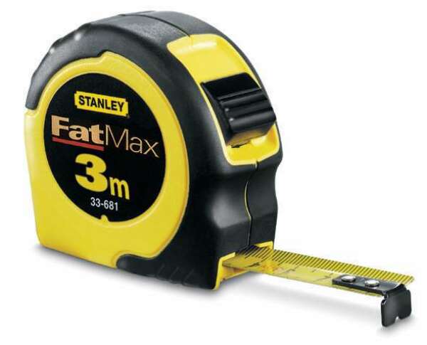 Stanley 2-33-681 - Рулетка FatMax (DYNAGRIP), 3м/16мм (в/уп)