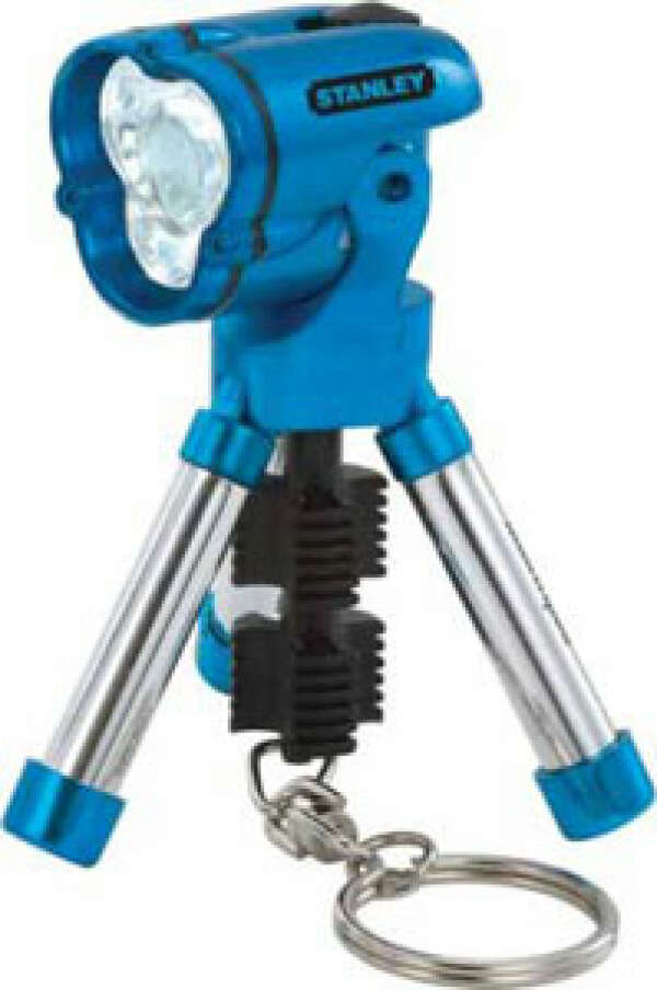 Stanley 1-95-393 - Фонарик-брелок светодиодный "MAXLIFE MINI TRIPOD" с мини-треногой (Варианты цвета корпуса: серебристый, зеленый, голубой, фиолетовый)