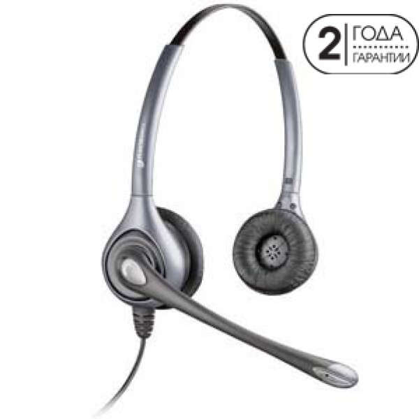 Plantronics SupraPlus Wideband BNC Silver — профессиональная гарнитура для оператора call-центра