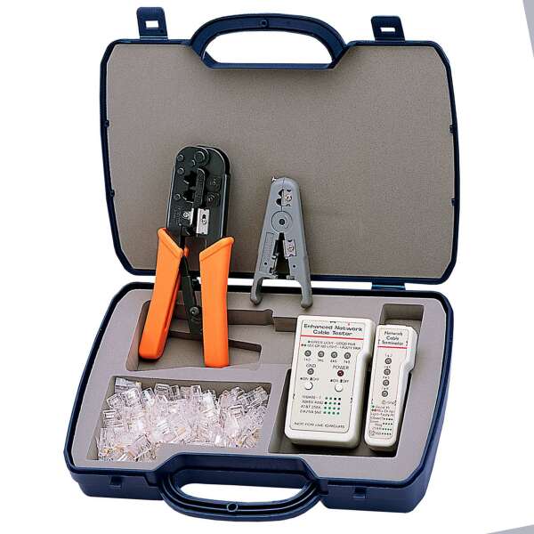 Hobbes HT-2568F1 -набор для подключения ПК к сети c тестером LANtest Kit