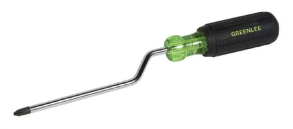 Greenlee 0153-53C - Отвертка с коленом шлиц Philips #1х152 мм