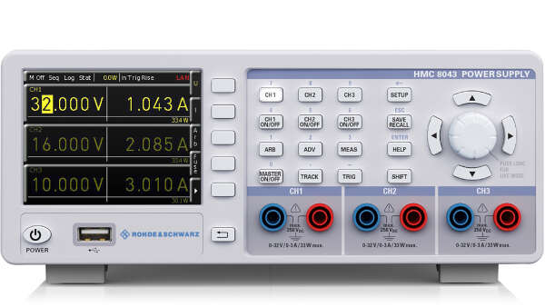 Rohde&Schwarz HMC8043-G - источник питания, 0 - 32В/3А, макс. 100В, 3 канала, IEEE-488 (GPIB) (код модели: 3593.1058.02)