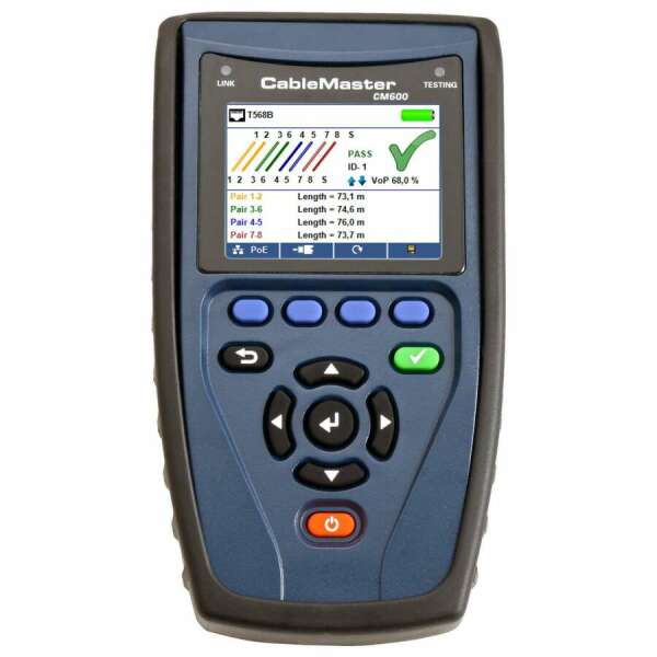 Softing CableMaster 600 (CM600) - LAN тестер витой пары и коаксиального кабеля (с определением длины, метод TDR)