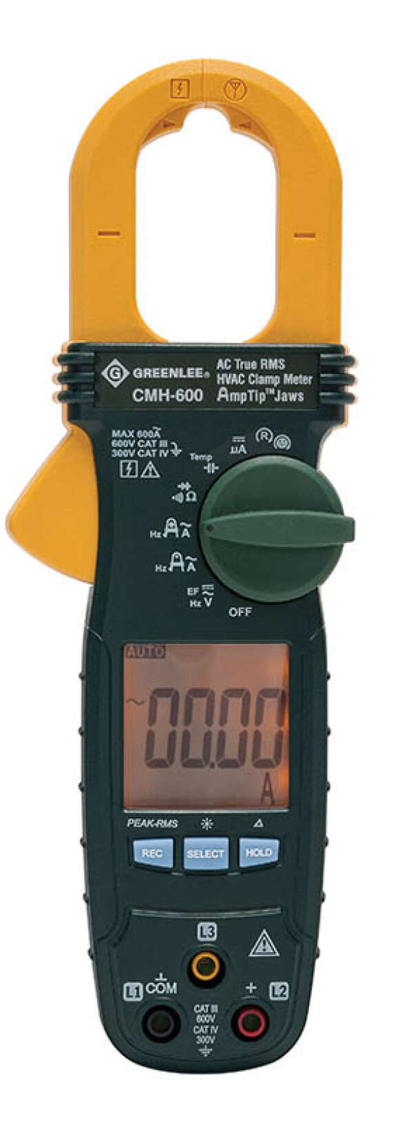 Greenlee CMH-600 - токовые клещи с функциями тестирования двигателей