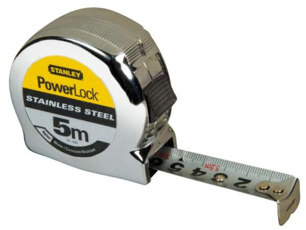 Stanley 0-33-299 - РУЛЕТКА ИЗМЕРИТЕЛЬНАЯ POWERLOCK С ЛЕНТОЙ ИЗ НЕРЖАВЕЮЩЕЙ СТАЛИ 5М Х19ММ
