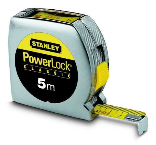 Stanley 0-33-932 - РУЛЕТКА ИЗМЕРИТЕЛЬНАЯ POWERLOCK С ОКНОМ СВЕРХУ 5М X 19MM