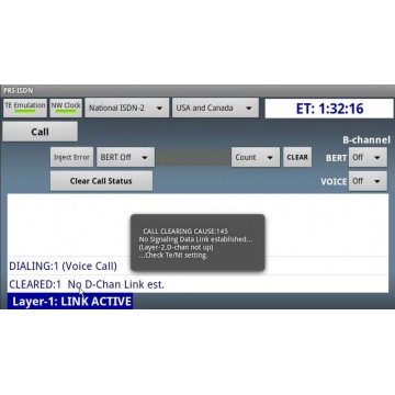 Greenlee DS 10G ISDN - програмная опция анализа ISDN-PRI для DataScout 10G