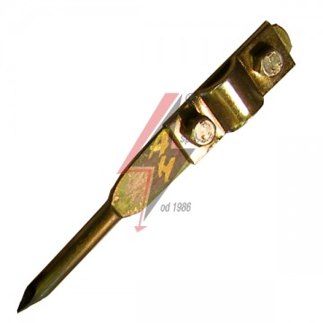 AH Hardt AH-07221 - Держатель проволоки , L=12 cm, вбиваемый, проволока Ø 5-10 mm, серия Gold