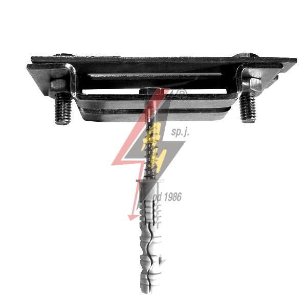 AH Hardt AH-2604S - Держатель,, монтирующийся на обод заземления B до 50 mm, G до 4 mm, серия Silver