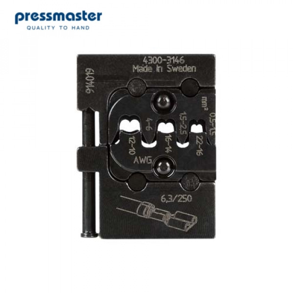 Матрица Pressmaster 4300-3146 - для клеммных наконечников: 0.5 - 1.0 мм² и 1.5 - 2.5 мм² и 4 - 6 мм²