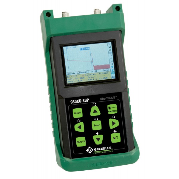Greenlee 930XC-30P - оптический рефлектометр PON (1310/1490/1550нм) с функцией оптического тестера и визуализатора повреждений, APC/FC