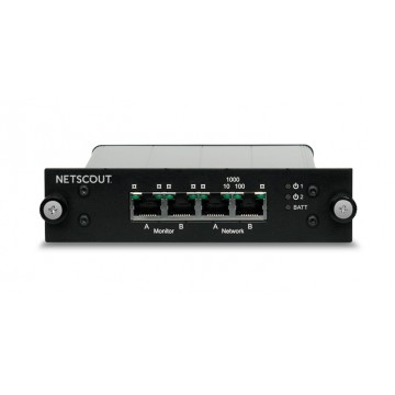NETSCOUT 340-1050 - медный TAP ответвитель трафика, 1 Line/Link Copper Ethernet 10/100/1000 Module, w/Redundant AC Power & Battery Back-up