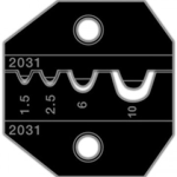 Greenlee 2031 – матрица для установки неизолированных вилочных и кольцевых наконечников при помощи кримперов 1300/8000 (22-8AWG; 0,32 - 6 мм кв)